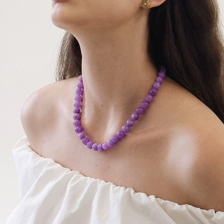 Esty Lavender Amethyst Choker [2KDOCAFP]