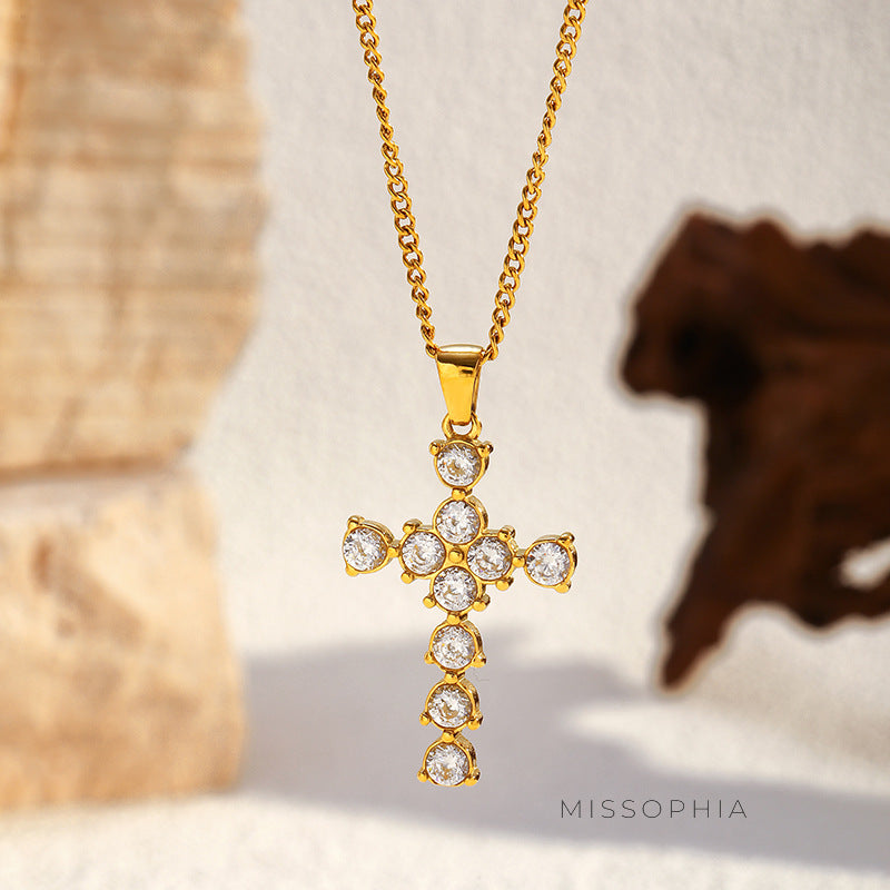 Eve Retro Cross Necklace [ECTN7WXO]