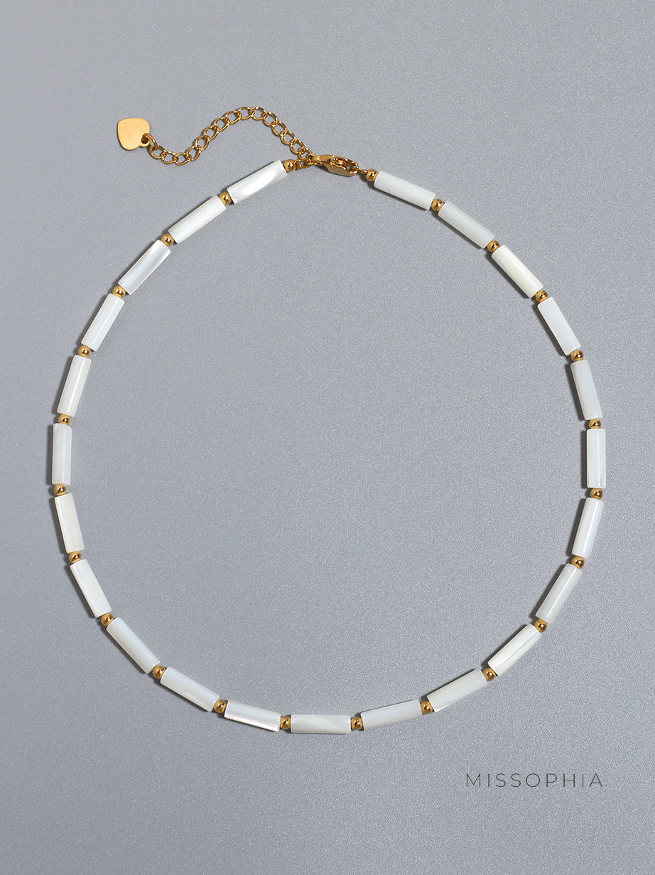 Evelin Delicate Shell Necklace [BYDI90U1]