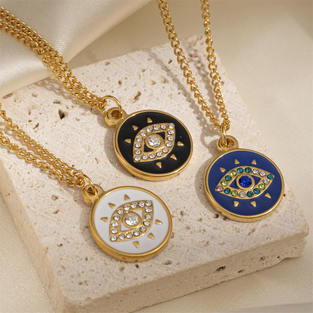 Everley Evil Eye Layered Necklace [8P4NRWM6]