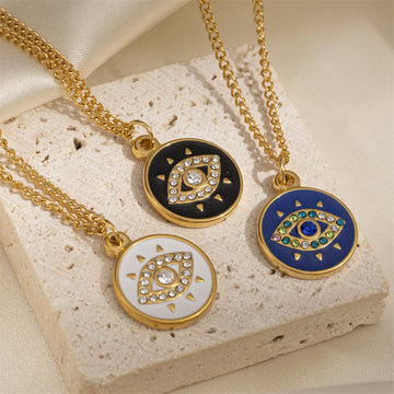 Everley Evil Eye Layered Necklace [8P4NRWM6]