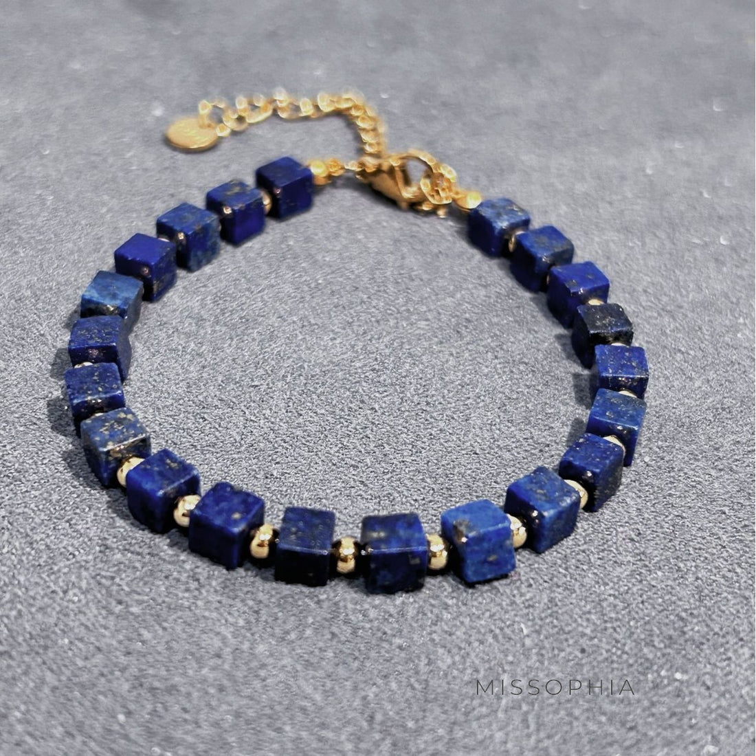Gabriella Lapis Beaded Necklace [YE2SJSMB]
