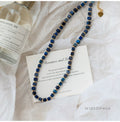 Gabriella Lapis Beaded Necklace [OPPX7SV2]