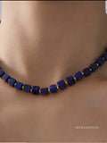 Gabriella Lapis Beaded Necklace [ZSYVXZM2]