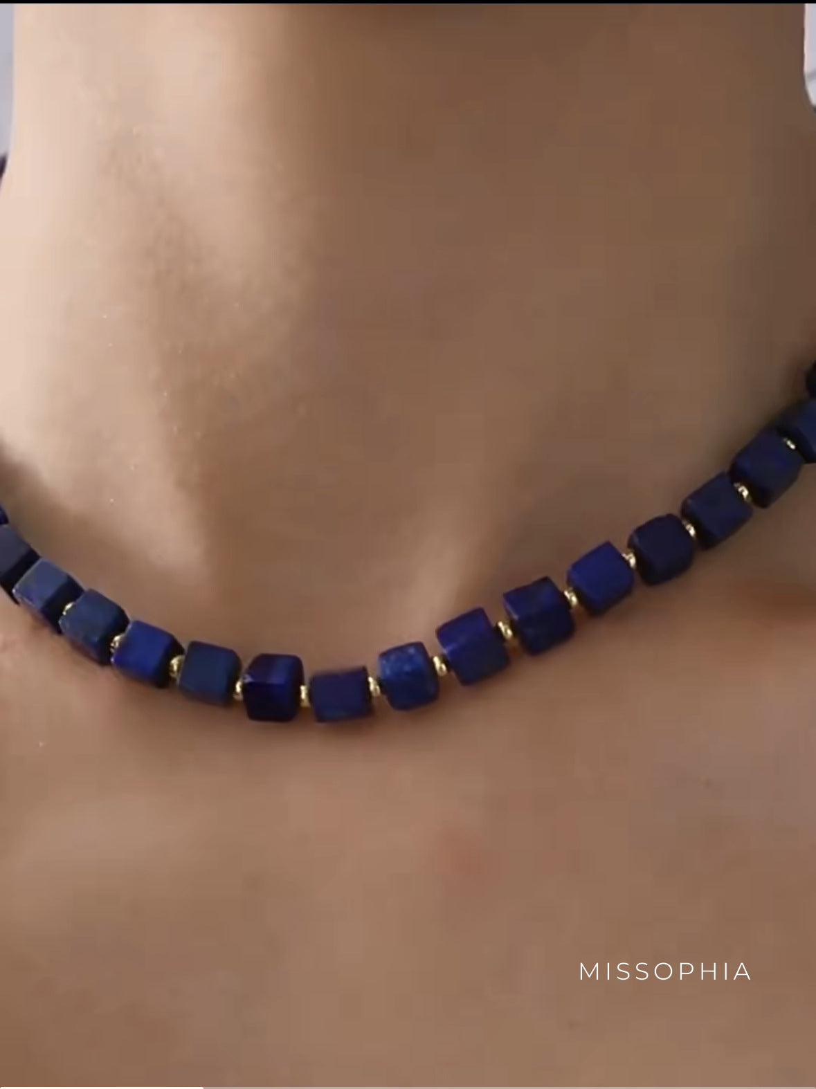 Gabriella Lapis Beaded Necklace [ZSYVXZM2]