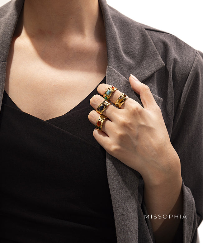 Harmony Natural Stone Ring [V2MLY5C6]