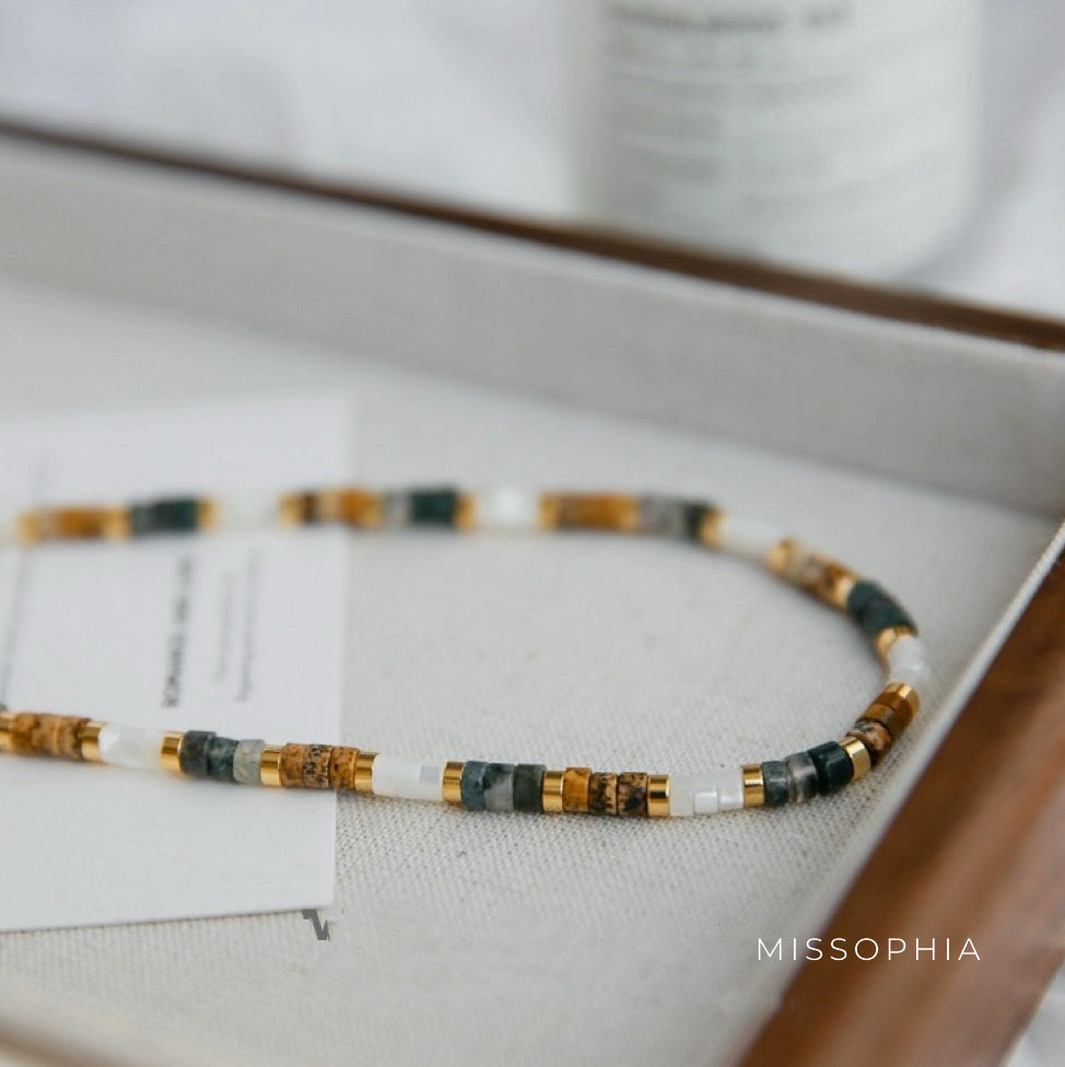 Ira Tiger Eye Pearl Necklace [068M8EX1]