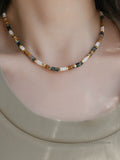 Ira Tiger Eye Pearl Necklace [HBK6A3CJ]