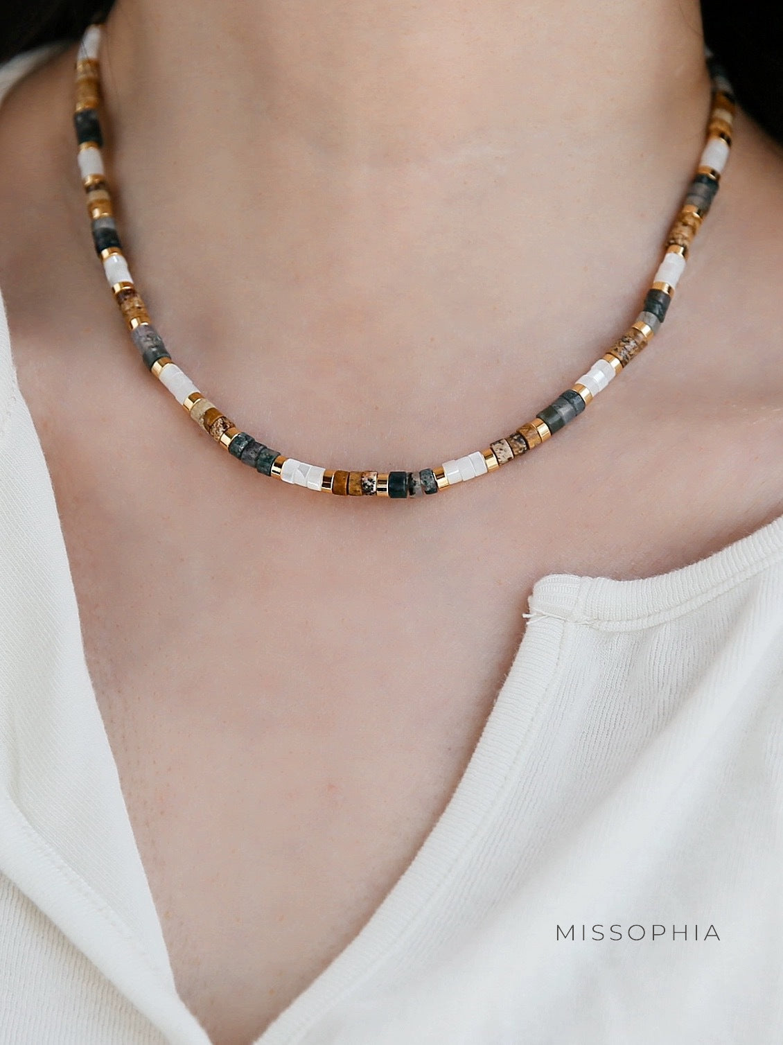 Ira Tiger Eye Pearl Necklace [UPZQR1HS]