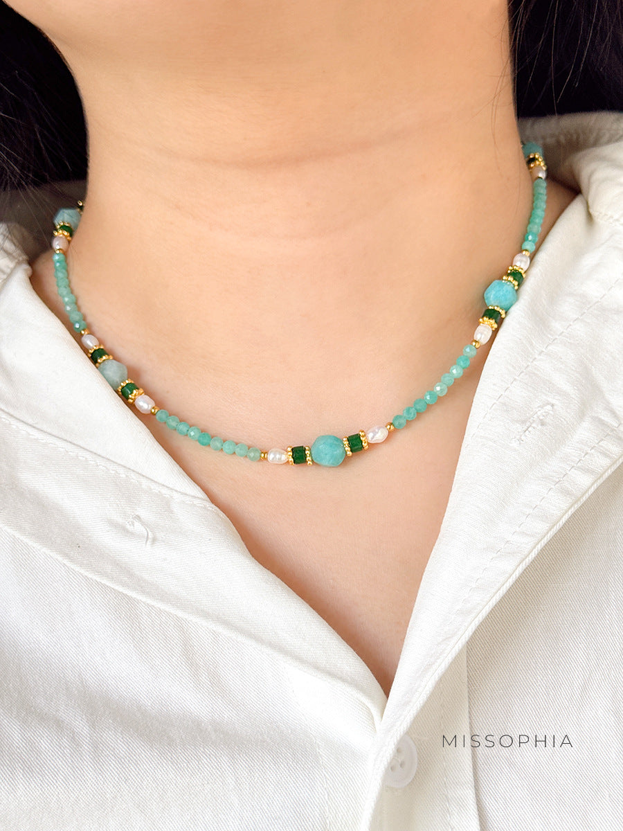 Jacquelin Delicate Pearl Necklace [W0LDA5DX]