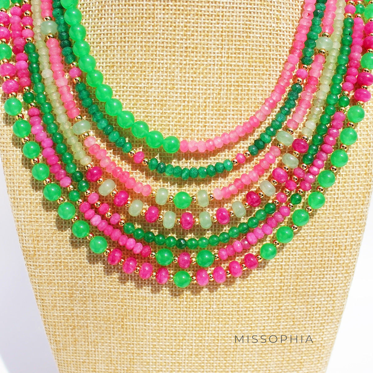 Jaliah Chinoiserie Beaded Necklace [5CIS7NZF]