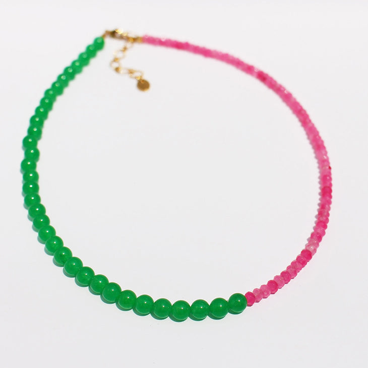 Jaliah Chinoiserie Beaded Necklace [NRC687AS]