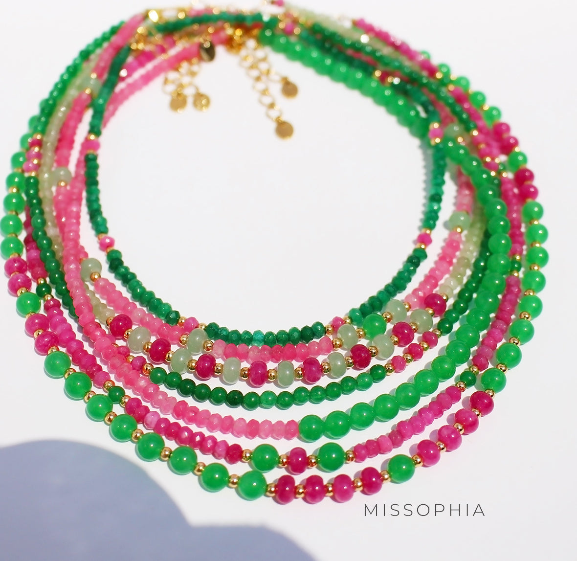 Jaliah Chinoiserie Beaded Necklace [LNT3ULSW]