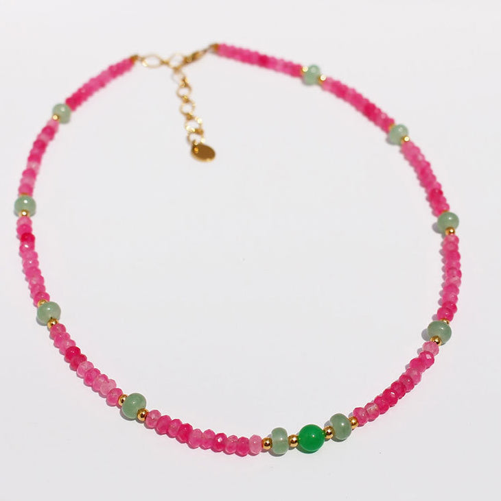 Jaliah Chinoiserie Beaded Necklace [U0M30GCZ]