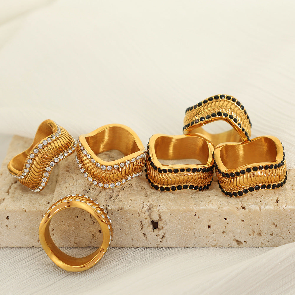 Janine Faceted Stone Ring [9NXI7E1B]