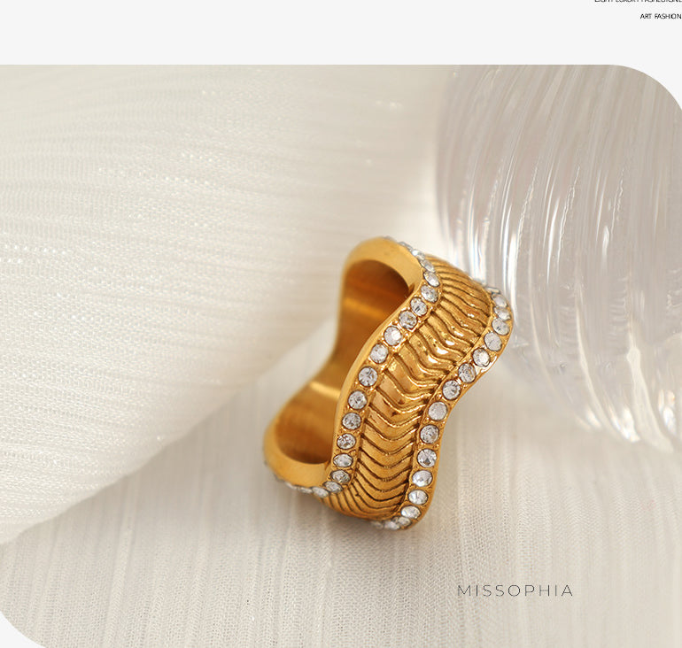 Janine Faceted Stone Ring [RQ5H3UBE]