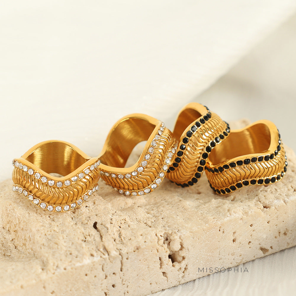 Janine Faceted Stone Ring [9NXI7E1B]