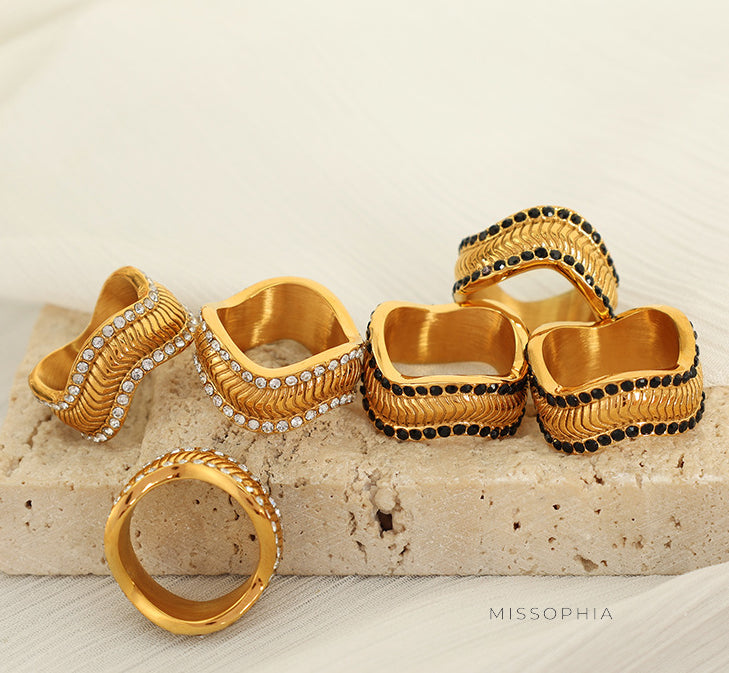 Janine Faceted Stone Ring [FOMVHGS9]