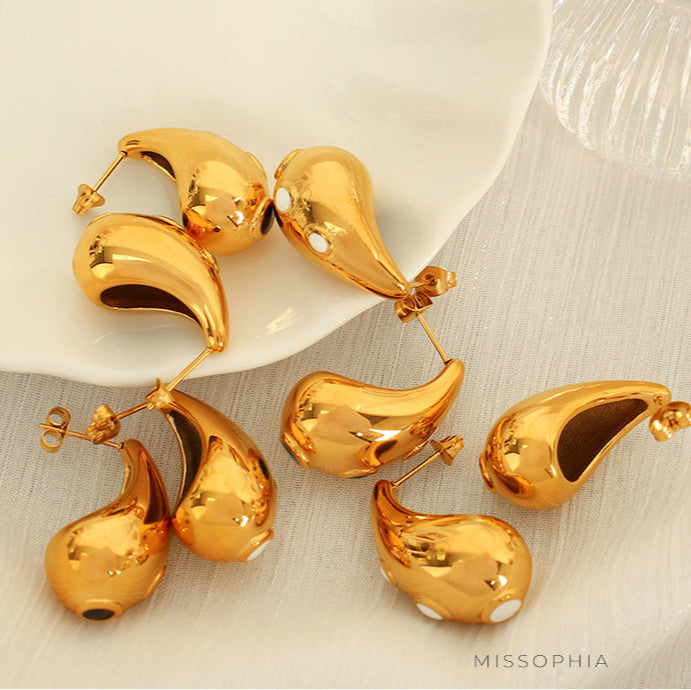 Janiya Retro Inlaid Drop Earrings [HBK38XHE]
