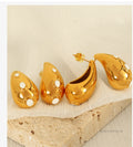 Janiya Retro Inlaid Drop Earrings [S1HIJ84E]