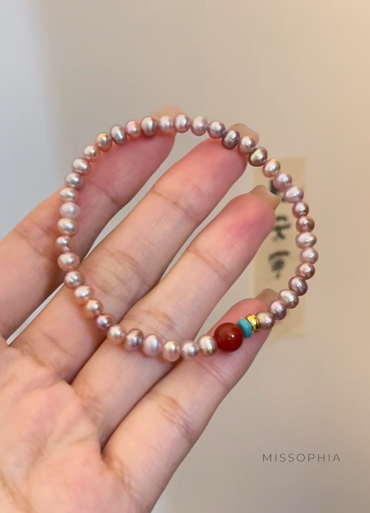 Jaylen Aurora Pearl Agate Bracelet [A560LLNU]