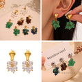 Jehlani Beaded Floral Stud Earrings [QKH56QZH]