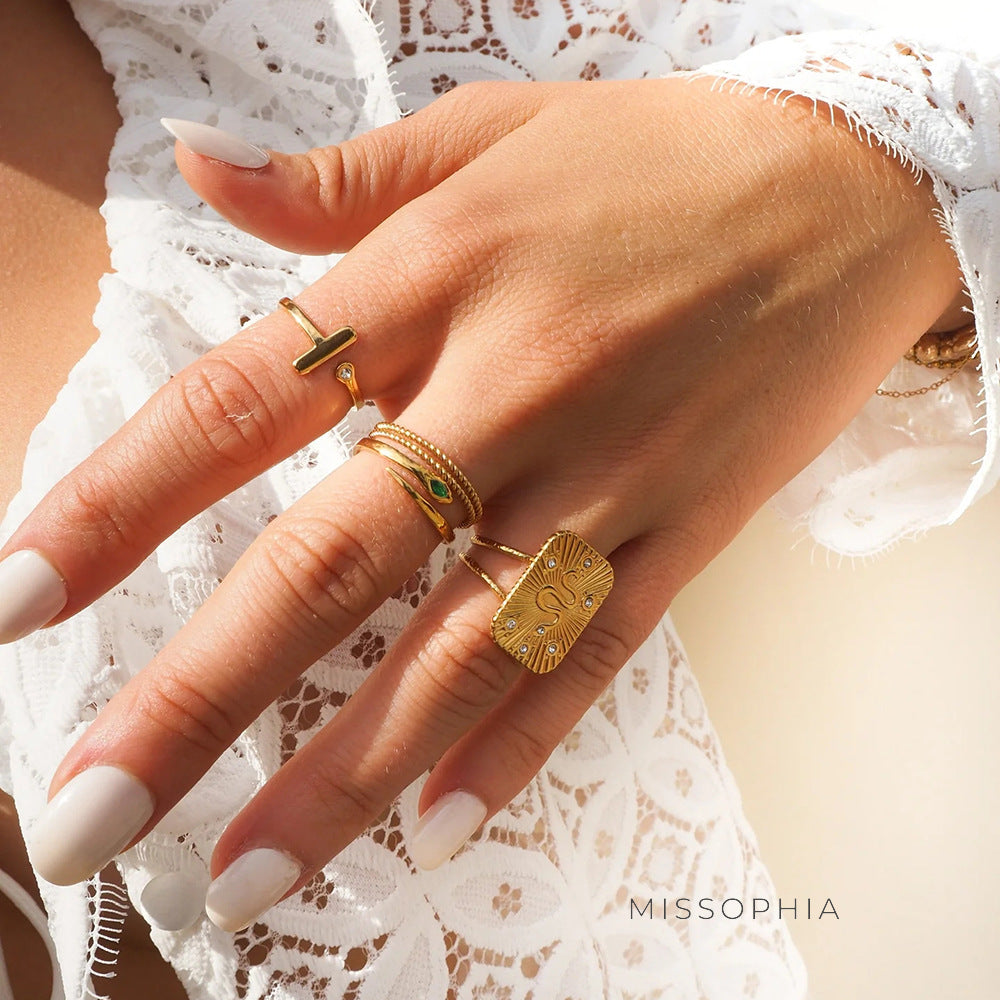 Joie Geometric Open Ring [L47ZFVYL]