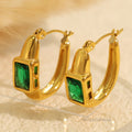 Joleigh Retro Gold Hoop Earrings [DDQEVD7L]