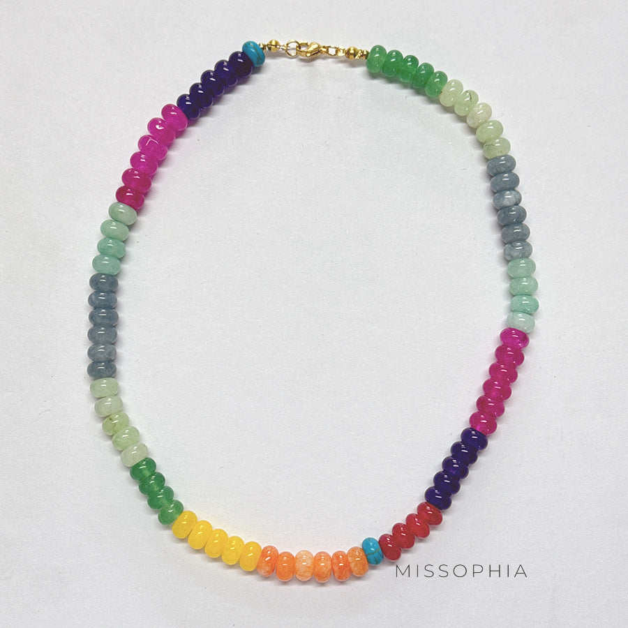 Kaley Candy Bead Necklace [FLWIVVCD]