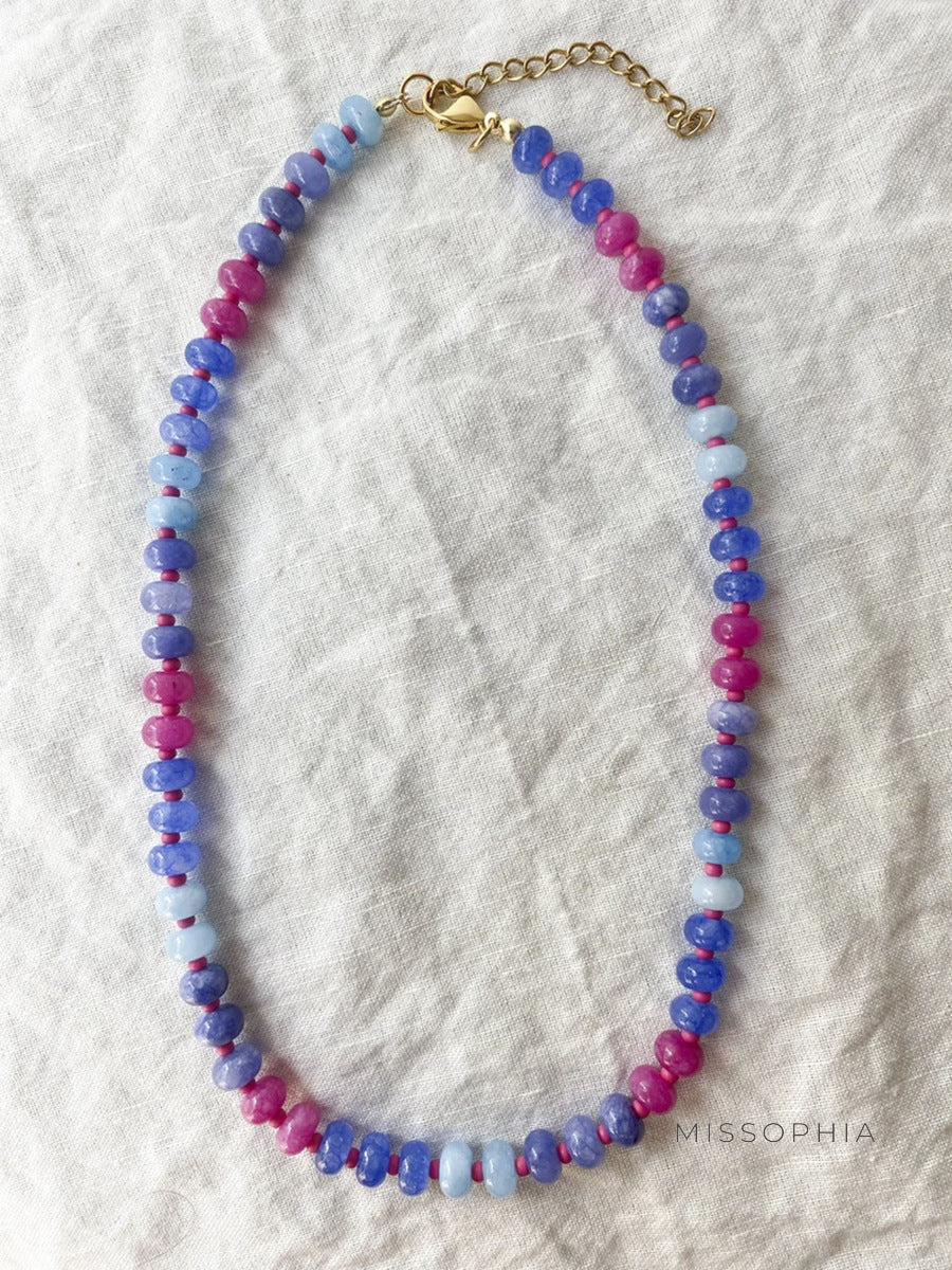 Kaley Candy Bead Necklace [U0ZR068T]