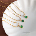 Karoline Aventurine Pendant Necklace [XWGK9BUV]