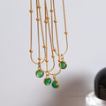 Karoline Aventurine Pendant Necklace [UA2UMPQT]
