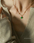 Karoline Aventurine Pendant Necklace [UBG8LGBC]