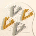 Karter Geometric Triangle Stud Earrings [7MBJ4YYE]