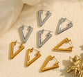 Karter Geometric Triangle Stud Earrings [FC90W985]