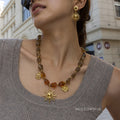 Kathleen Beaded Sun Necklace [VHJ2GJ6R]