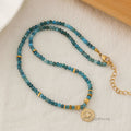 Kenzlie Retro Beaded Apatite Necklace [BLIF9Q85]