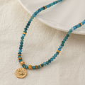 Kenzlie Retro Beaded Apatite Necklace [7MOOJ16N]