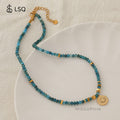 Kenzlie Retro Beaded Apatite Necklace [DEQ3RYO2]