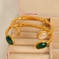 Khamari Oval Opalite Cuff Bracelet [QX7YJPTY]