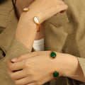 Khamari Oval Opalite Cuff Bracelet [02WWMLZJ]