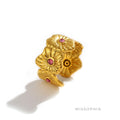 Khelani Pave Gold Zircon Ring [14W2ZU0O]