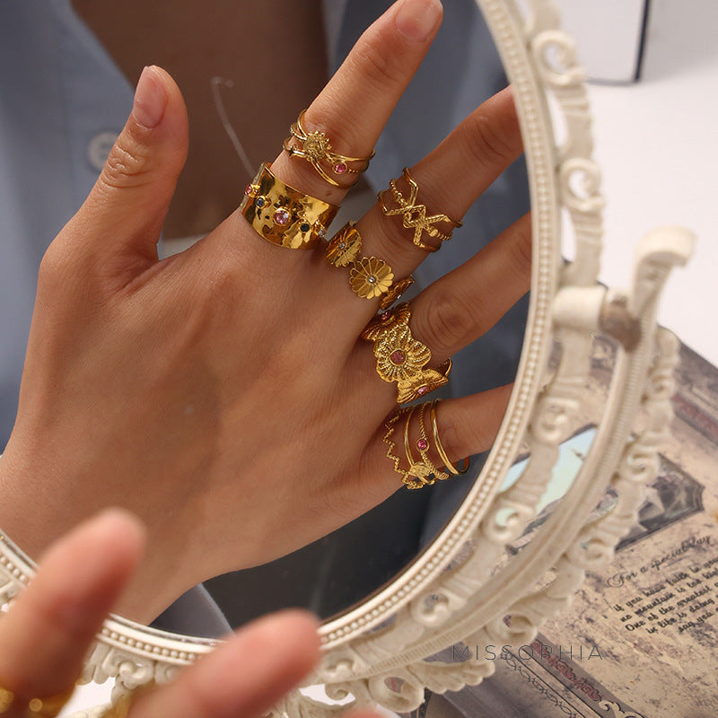 Khelani Pave Gold Zircon Ring [M8O0IGF3]