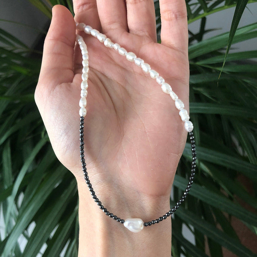 Khloie Gold Pearl Necklace [2Z629KLF]