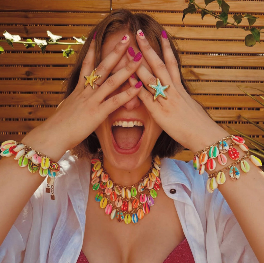 Kianna Playful Shell Eye Charm [F1V1OKWS]