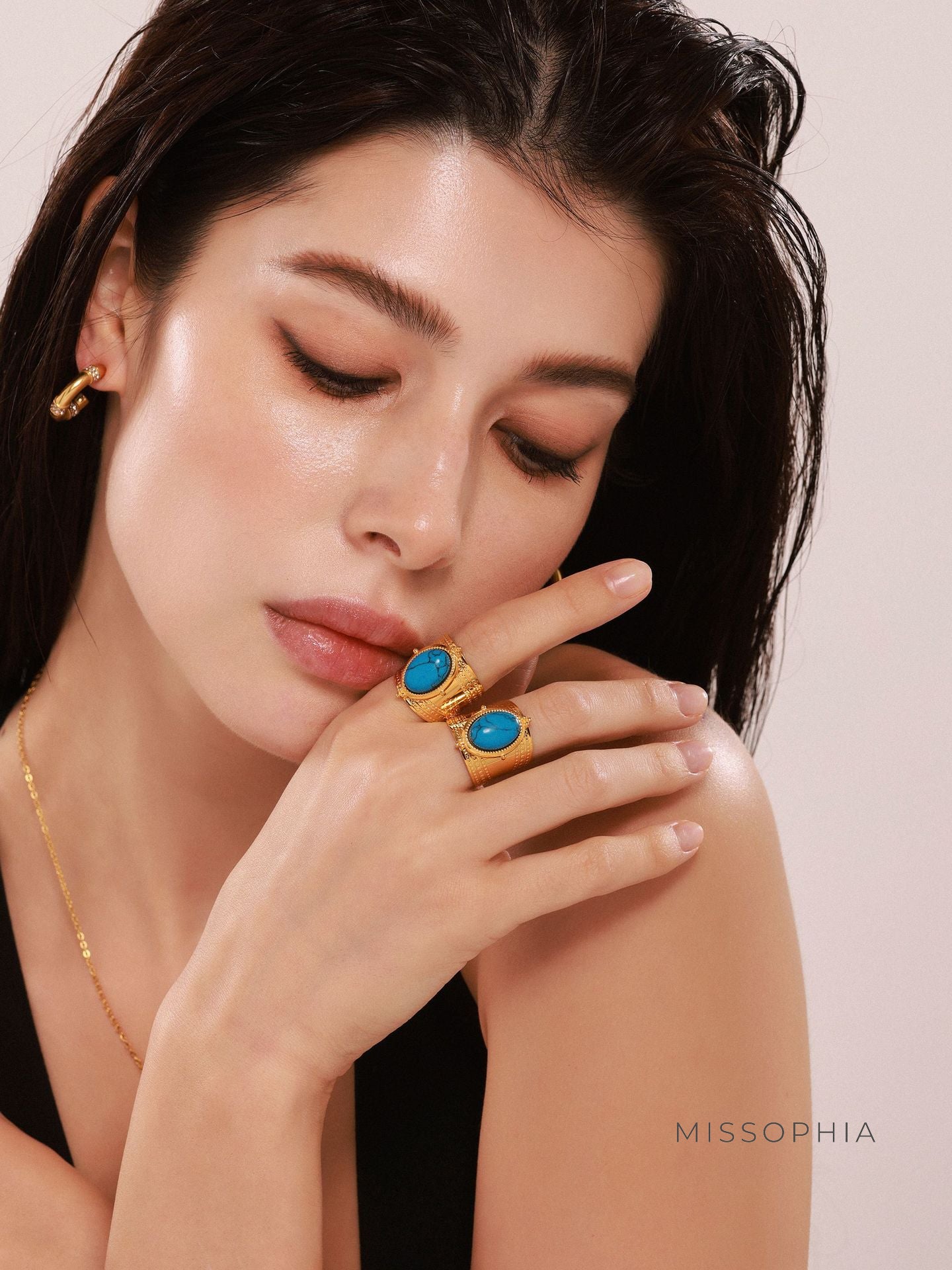 Kiarah Statement Gemstone Ring [DCFJP2E8]