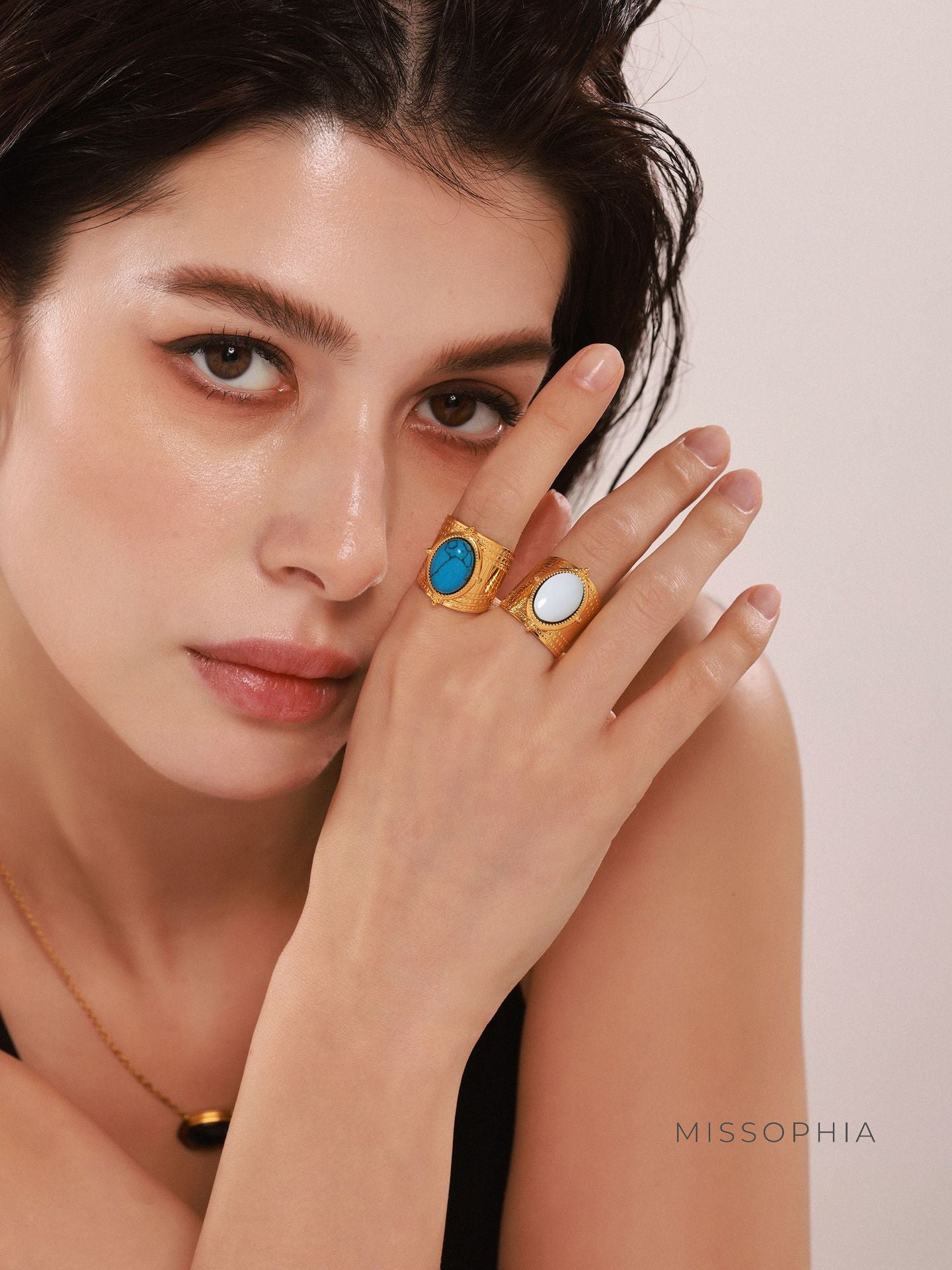 Kiarah Statement Gemstone Ring [N5DGW7B2]