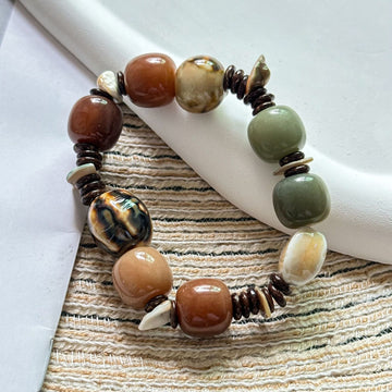 Laela Textured Geometric Necklace [G2X314E9]