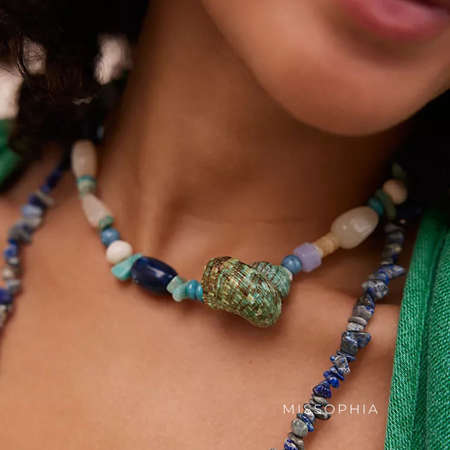 Lailah Natural Shell Necklace [7P2BHBMO]