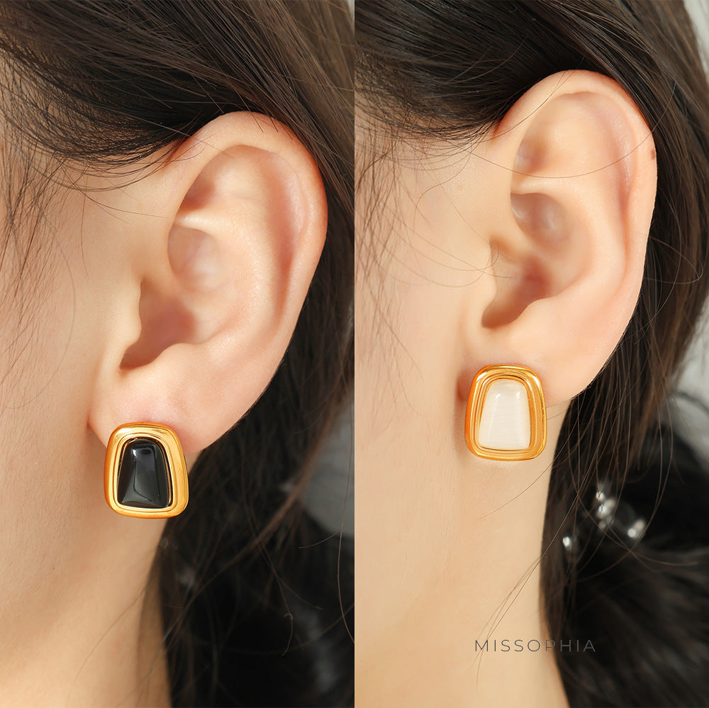 Lake Cat's Eye Pendant Set [YEV6RQFX]